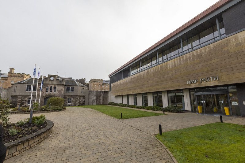The exterior of HMP Perth